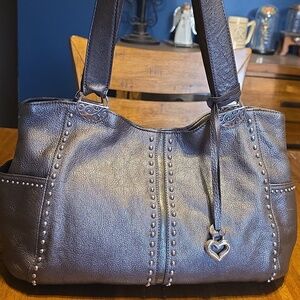 Brighton Andie Metallic Studded Shoulder Bag Pretty Tough Collection